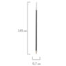 Стержень шариковый масляный BRAUBERG, 145 мм, СИНИЙ, игольчатый узел 0,7 мм, линия письма 0,35 мм, 170235, 170235