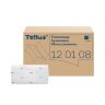 Полотенца бумажные 250 шт., Tellus/TORK (H3) UNIVERSAL, КОМПЛЕКТ 20 пачек, белые, 23х23 см, V-сложение, 120108, 124556