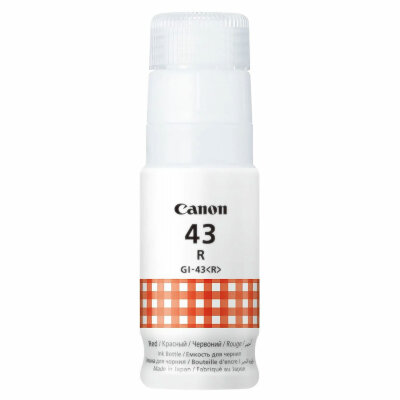 Чернила CANON (GI-43R) для СНПЧ Pixma G540 / G640, красные, 8000 стр., оригинальные, 4716C001, 364295