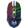 Мышь проводная игровая DEFENDER Dark Agent GM-590L, 12800 DPI, USB, 6 кнопок, оптическая, + коврик, черная, 52590, 513828
