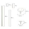 Подставка для 13 воздушных шаров, высота 130 см, пластик, BRAUBERG KIDS, 591906, 591906