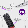 Карандаш механический цанговый 2 мм + грифели HB 12 штук на блистере, BRAUBERG "METALLIC-X 20", металлические детали, 181967, 181967