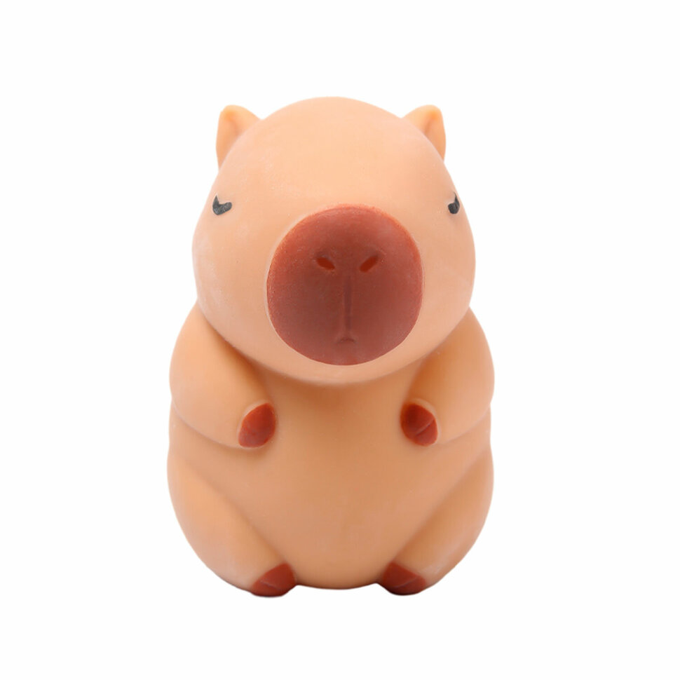 Игрушка-антистресс "КАПИБАРА", 10 см, дисплей, JOLLY JOT (ДЖОЛЛИ ДЖОТ), 665792, 12 штук, 665792