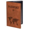Обложка для паспорта "Passport Map", мягкая экокожа, коричневая, STAFF, 238876, 10 штук, 238876