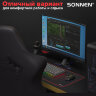 Коврик компьютерный для мыши и клавиатуры большой SONNEN "BLACK TITAN XL", 800x300x3 мм, черный, 513615, 513615