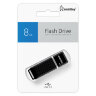 Флеш-диск 8 GB, SMARTBUY Quartz, USB 2.0, черный, SB8GBQZ-K, 512766