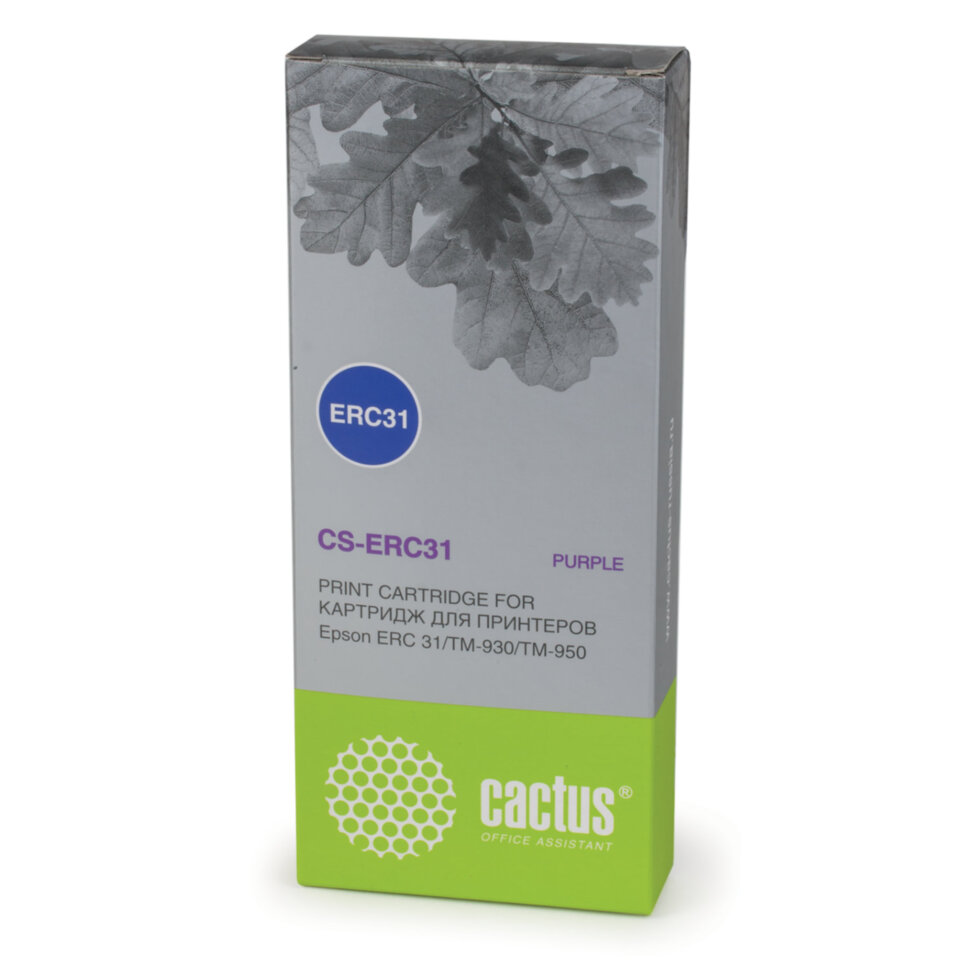 Картридж матричный CACTUS (CS-ERC31) для EPSON TM-930/950, пурпурный, 361986