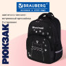Рюкзак BRAUBERG SOFT, 2 отделения, 3 кармана, "Кот с характером", СВЕТЯЩИЙСЯ, 40х31х15 см, 274401, 274401