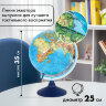 Глобус интерактивный + очки VR физический / политический Globen, 25 см, с подсветкой, INT12500284, 454447