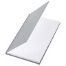 Блокнот А5 134х206 мм, 80 л., твёрдый, клетка, BRAUBERG "Minimal", серый, 116437, 116437