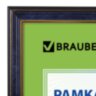 Рамка 21х30 см небьющаяся, пластик, багет 20 мм, BRAUBERG "HIT3", синий мрамор с двойной позолотой, 390988, 390988