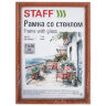 Рамка 21х30 см со стеклом, КОМПЛЕКТ 3 штуки, багет 17 мм, дерево, STAFF "Classic", темно-коричневая, 391390, 391390