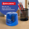 Точилка электрическая BRAUBERG DOUBLE BLADE BLUE, двойное лезвие, питание от 2 батареек AA, 229605, 229605