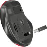 Мышь беспроводная DEFENDER Prime MB-053, USB, 5 кнопок + 1 колесо-кнопка, оптическая, красная, 52052, 513821