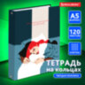 Тетрадь на кольцах А5 (175х215 мм), 120 листов, твердый картон, клетка, BRAUBERG, In Dreams, 404084, 404084