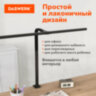 Бестеневая лампа / светильник на струбцине, LED, 16 Вт, черный, высота 75 см, DASWERK (ДАСВЕРК), 238331, 238331