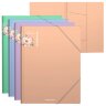 Папка на резинках ERICH KRAUSE "Matt Pastel Bloom", до 300 листов, ассорти, 600 мкм, 61202, 272940