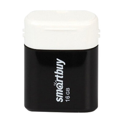 Флеш-диск 16 GB, SMARTBUY Lara, USB 2.0, черный, SB16GBLARA-K, 512797