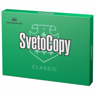 Бумага офисная БОЛЬШОГО ФОРМАТА (297х420), А3, 80 г/м2, 500 л., марка С, SVETOCOPY CLASSIC, 146% (CIE), 110110