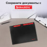 Папка-органайзер на кнопке 12 отделений, BRAUBERG "Extra", А4, черная с красным, 271934, 271934