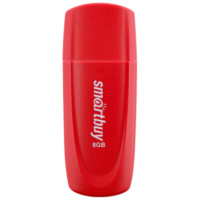 Флеш-диск 8 GB SMARTBUY Scout USB 2.0, красный, SB008GB2SCR, 513760