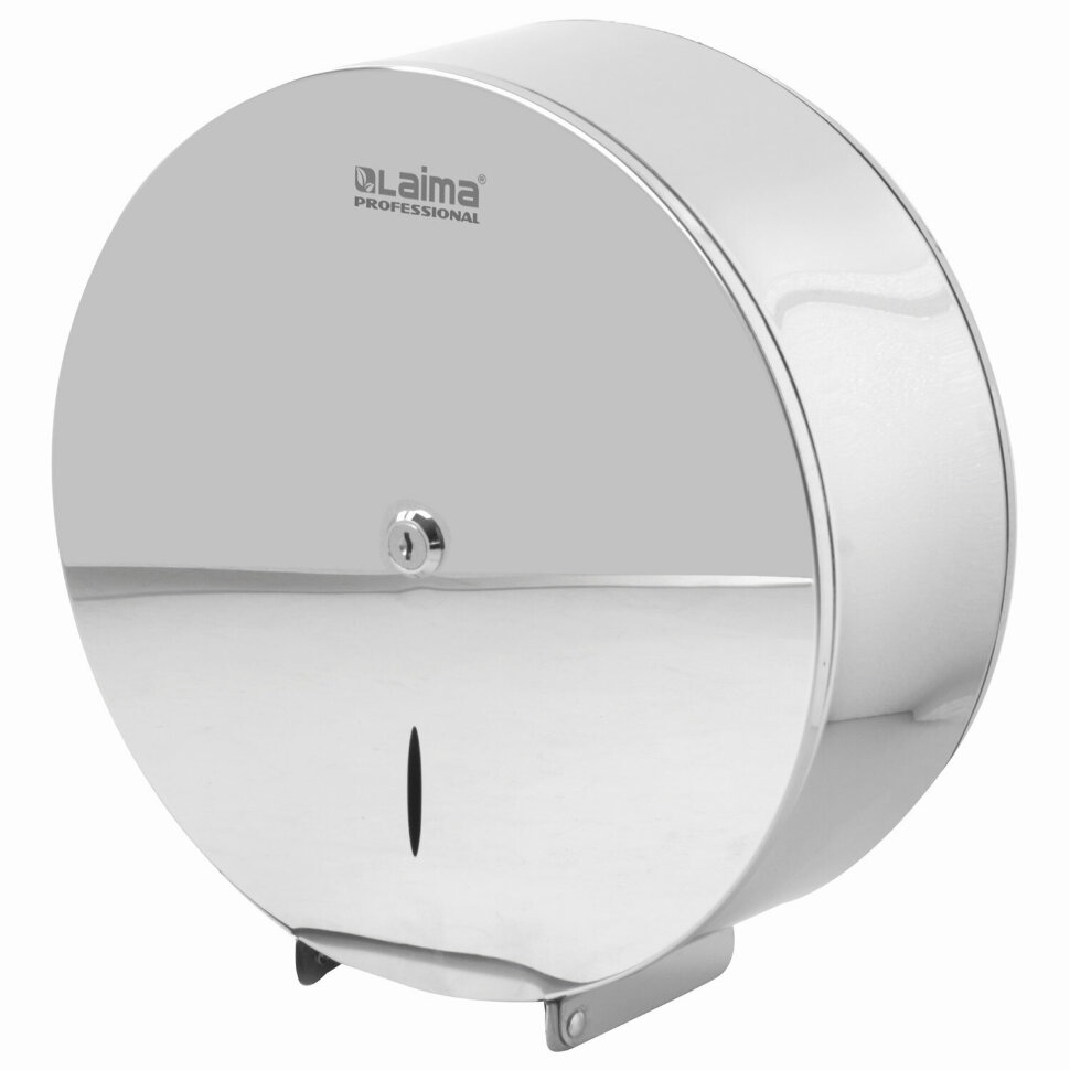 Диспенсер для туалетной бумаги LAIMA PROFESSIONAL INOX, (Система T1) БОЛЬШОЙ, нержавеющая сталь, зеркальный, 605701, 605701