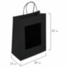 Пакет подарочный КОМПЛЕКТ 7 штук, 26x13x32 см, скретч-слой + стилус, "Black Kraft", ЗОЛОТАЯ СКАЗКА, 591970, 591970