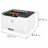 Принтер лазерный ЦВЕТНОЙ HP Color Laser 150a А4, 18 стр./мин., 20000 стр./мес., 4ZB94A, 354372