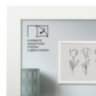 Рамка 30х40 см небьющаяся, аналог IKEA, багет 21 мм, МДФ, BRAUBERG "Idea", белая, 391372, 391372