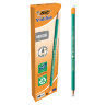 Карандаш чернографитный BIC, 1 шт., "Evolution", HB, с ластиком, корпус зеленый, 8803323, 36 штук, 180094