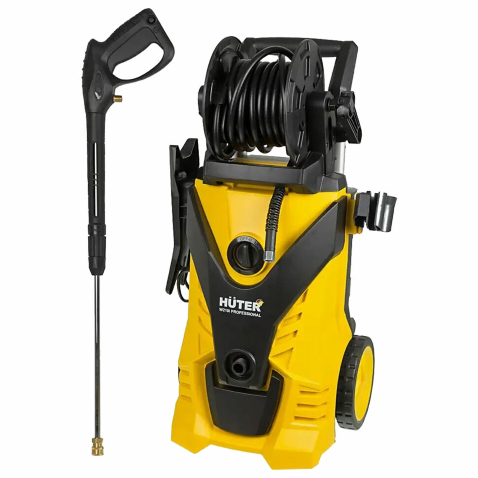 Минимойка HUTER W210i PROFESSIONAL, мощность 2,6 кВт, давление 210 бар, шланг 8 м, 70/8/18, 456977