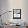 Рамка 30х40 см небьющаяся, аналог IKEA, багет 21 мм, МДФ, BRAUBERG "Idea", черная, 391373, 391373