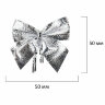 Украшение ёлочное "Бантики", НАБОР 36 шт. (3 цвета по 12 шт.), 5x5 см, ЗОЛОТАЯ СКАЗКА, 592152, 592152