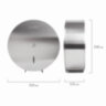 Диспенсер для туалетной бумаги LAIMA PROFESSIONAL INOX, (Система T1) БОЛЬШОЙ, нержавеющая сталь, матовый, 605700, 605700