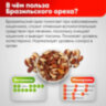 Бразильский орех сушеный, очищенный NARMAK, 1 кг, 623566