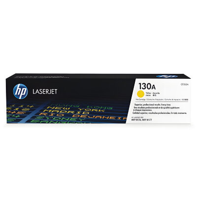 Картридж лазерный HP (CF352A) ColorLaserJet M176n/M177fw, №130A, желтый, оригинальный, ресурс 1000 страниц, 361274