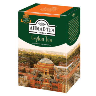 Чай листовой AHMAD "Ceylon Tea OP" черный цейлонский крупнолистовой 200 г, 1289-012, 620211