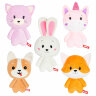 Игрушка мягкая "ЗВЕРЯТА", ассорти, 21-25 см, FANCY, DDLI0, 10 шт., 666174