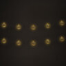 Электрогирлянда-нить комнатная "Диско-шары", 1,5 м,10 LED, тёплый белый, батарейки, ЗОЛОТАЯ СКАЗКА, 591731, 591731