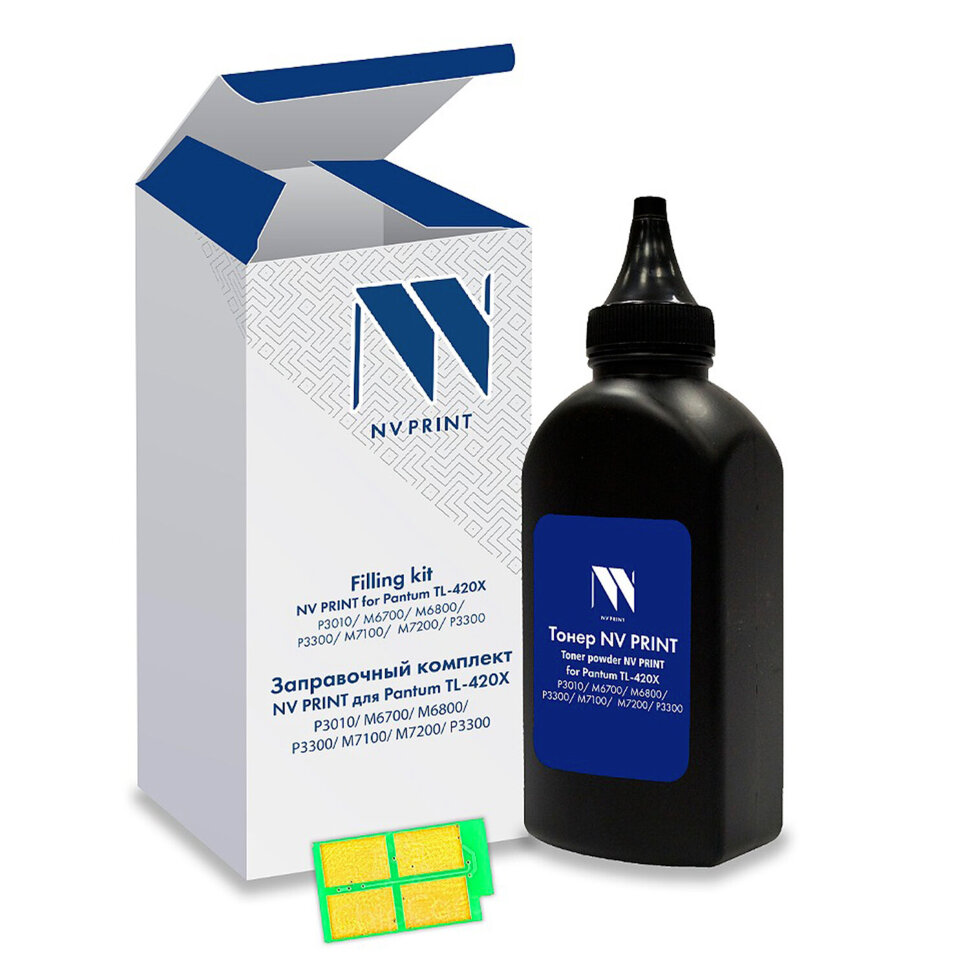 Заправочный комплект NV PRINT (NV-ZKTL-420X) Pantum P3010/M6700/M6800, тонер + чип, ресурс 6000 стр., 364394