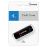 Флеш-диск 4 GB, SMARTBUY Crown, USB 2.0, черный, SB4GBCRW-K, 512763