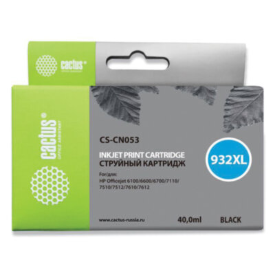Картридж струйный CACTUS (CS-CN053) для HP OfficeJet 6100/6600/6700, черный, 362808