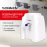 Кулер-водораздатчик БЕЗ НАГРЕВА И ОХЛАЖДЕНИЯ, SONNEN TS-01W, настольный, 1 кран, белый, 456175, 456175