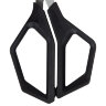 Ножницы BRAUBERG "Super black" 220 мм, черные, 3-сторонняя заточка, ручки из ABS-пластика, 238855, 238855