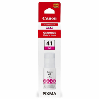 Чернила CANON (GI-41M) для G1400/G2400/G3400, пурпурные, 7700 стр., ОРИГИНАЛЬНЫЕ, 4544C001, 364540