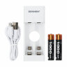 Зарядное устройство с аккумуляторами 2 шт. AAA (HR03), 1000 mAh, SONNEN BC2, в блистере, 455004, 455004