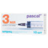 Шприц 3-х компонентный PASCAL, 3 мл, КОМПЛЕКТ 10 шт., в коробке, игла 0,7х40 - 22G, 120307, 630507