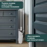 Совок для мусора КОМПЛЕКТ щетка + 2 рукоятки по 77 см металлические разборные, бело-серый, колорбокс, LAIMA, 608947, 608947