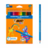 Карандаши цветные BIC "Kids ECOlutions Evolution", 18 цветов, пластиковые, заточенные, европодвес, 937513, 181124