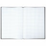 Книга учета 96 л., клетка, твердая, бумвинил, офсет, наклейка, А4 (200х290 мм), BRAUBERG, черная, 130278, 130278